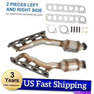 exhaust manifold Pathfinder ArmadaTitanp̍E̐G}Ro[^[}jz[h Left and Right Catalytic Converters Manifolds For Pathfinder Armada Titan