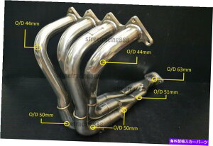 exhaust manifold �r�C���o��w�b�_�[Tri-Y 4G92 4G93 Mivec Mirage Cyborg Proton Satria GTI Exhaust extractor header Tri-Y 4G92 4G93 Mivec Mirage Cyborg Proton Satria GTI�y���s�A���i�z