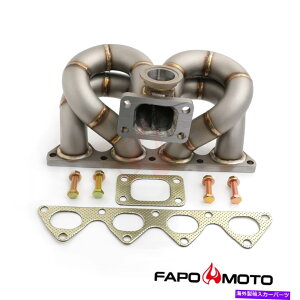 exhaust manifold Acura Integra Honda Civic Si SIR B16 B18 DOHC T3 44mm WGのFAPOターボマニホールド FAPO Turbo Manifold for Acura Integra Honda Civic Si SIR B16 B18 DOHC T3 44mm WG