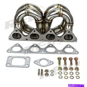 exhaust manifold Rev9T3VrbNCRXCeOBV[YB16p̃tW^[{}jz[h REV9 Equal Length T3 Flange Turbo Manifold For Civic CRX Integra B Series B16