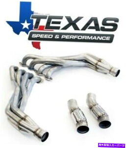 exhaust manifold �e�L�T�X�X�s�[�h2016+�J�}��1-7/8 �X�e�����X�X�`�[�������O�`���[�u�w�b�_�[�L���b�g�p�C�v Texas Speed 2016+ Camaro 1-7/8 Stainless Steel Long Tube Headers Catted Pipes�y���s�A���i�z