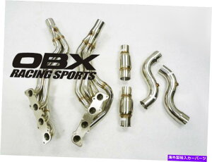 exhaust manifold 2015-2021 Ford Mustang GT 5.0L AT/MT BY OBX̃Lbgwb_[ Catted Header For 2015-2021 Ford Mustang GT 5.0L AT/MT By OBX