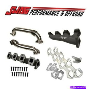 exhaust manifold PPE���[�X�n�C�t���[�G�L�]�[�X�g�}�j�z�[���h�A�b�v�p�C�v�t��Chevy GMC 2001-04��116111000 PPE RACE High Flow Exhaust Manifolds With Up-Pipes Chevy GMC 2001-04 # 116111000