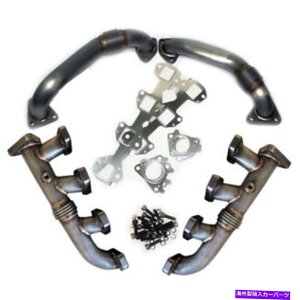 exhaust manifold }bNXt[XeX}jz[hƃAbvpCvpbP[W2001-2004 GM 6.6L LB7 Duramax Max-Flow Stainless Manifold and Up-Pipe Package 2001-2004 GM 6.6L LB7 Duramax