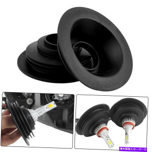 Headlight Covers jo[TSnEWOV[LbvJ[LEDd̃nChwbhCg̃A`_XgJo[ Universal Rubber Housing Seal Cap Anti Dust Cover For Car LED Bulb HID Headlight