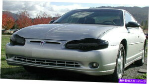 Headlight Covers �t�B�b�g00-05�����e�J����LS LT SS GTS�A�N�����X���[�N�w�b�h���C�g�J�o�[�y�AGT0247S Fits 00-05 Monte Carlo LS LT SS GTS Acrylic Smoke Headlight Covers Pair GT0247S