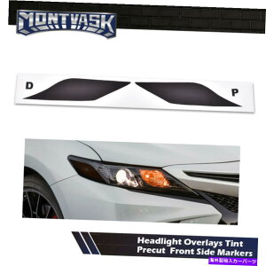 Headlight Covers 2PCSwbhCgPrecut Tint Cover 2018-2022 Toyota CamryɓKĂI[o[C 2pcs Headlights Precut Tint Cover Overlay Smoke Fit For 2018-2022 Toyota Camry