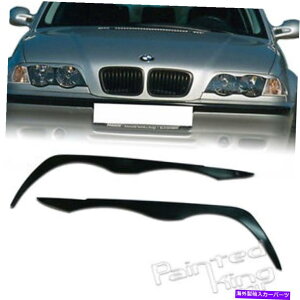 Headlight Covers BMW E46 4DZ_tgwbhCgACu[YACbhJo[1998-2002ɓK܂ Fit For BMW E46 4D Sedan Front Headlight Eyebrows Eyelids Cover 1998-2002