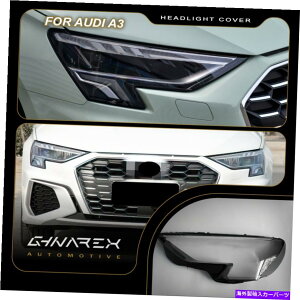 Headlight Covers �A�E�f�BA3 Y8 2020-Up�w�b�h���C�g�����Y�����p�J�o�[��+�E For Audi A3 Y8 2020-up Headlight Lens Replacement Cover LEFT+RIGHT
