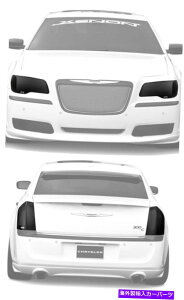 Headlight Covers フィット11-14クライスラー300 GTSスモークアクリルヘッドライトテールライトカバー4PCセット Fits 11-14 Chrysler 300 GTS Smoke Acrylic Headlight Taillight Covers 4pc Set