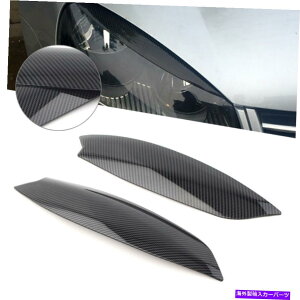 Headlight Covers J[{t@Co[tBbgVWSt5 GTI R32 MK5 2005-2007wbhCgAĈӂJo[ Carbon Fiber Fit VW Golf 5 GTI R32 MK5 2005-2007 Headlight Eye Lid Eyebrow Cover