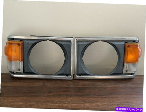 Headlight Covers ���B���e�[�W�g���^�����h�N���[�U�[FJ60�t�����g�w�b�h���C�g�x�[���g�������E�Z�b�gOEM Vintage Toyota Land Cruiser FJ60 Front Headlight Bezel Trim Left Right Set OEM