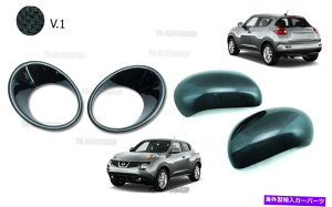 Headlight Covers ZbgJ[{wbhCgTCh~[Jo[gtBbgYW[NF15 2010 2015 v.1 Set Carbon Head Light Side Mirror Cover Trim Fits Nissan Juke F15 2010 2015 V.1
