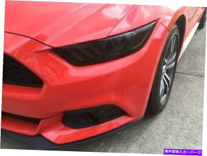 Headlight Covers 2015-2017 Ford Mustang Smoke Head Light Tint Cover�X���[�N�I�[�o�[���C FOR 2015-2017 FORD MUSTANG SMOKE HEAD LIGHT TINT COVER SMOKED OVERLAYS�y���s�A���i�z