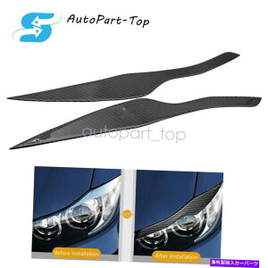 Headlight Covers J[{t@Co[wbhCg܂ԂJo[уgfJ[BMW E90 E91 3V[Y Carbon Fiber Headlight Eyelid Cover Eyebrow Trim Decal For BMW E90 E91 3 Series