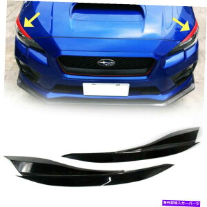 Headlight Covers �X�o��WRX STI�t�����g�V���[�v�w�b�h���C�g�J�o�[�̂܂Ԃ���2020�Ƀt�B�b�g�����h�� Painted Fit FOR SUBARU WRX STI Front Sharp Headlight Cover Eyelids Eyebrow 2020�y���s�A���i�z