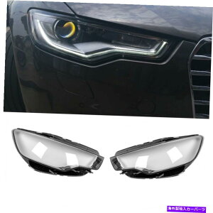 Headlight Covers 2012�N2013-2015 Audi A6 2PCS CAR LEFT +�E�w�b�h���C�g�w�b�h�����v�����Y�J�o�[ For 2012 2013-2015 Audi A6 2PCS Car Left + Right Headlight Headlamp Lens Cover�y���s�A���i�z