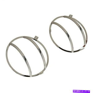 Headlight Covers Smittybilt���[���w�b�h���C�g�J�o�[�A�X�e�����X-5460 Smittybilt Euro Headlight Covers, Stainless - 5460�y���s�A���i�z