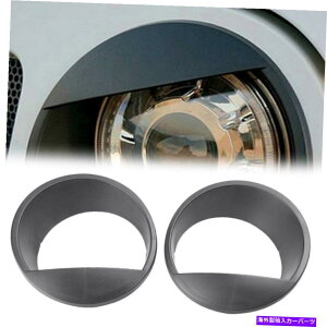 Headlight Covers 2007-2017�̃t�����g���C�g�w�b�h���C�g�A���`�o�[�h�J�o�[�W�[�v�����O���[JK TB�u���b�N Front Light Headlight Angry Birds Cover For 2007-2017 Jeep Wrangler JK TB Black�y���s�A���i�z