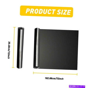 Headlight Covers 12 "x 72"グロスダークスモークPVCフィルムティントヘッドライトテールライトフォグラップカバー1PC 12" x 72" Gloss Dark Smoke PVC Film Tint Headlight Taillight Fog Wrap Cover 1pc