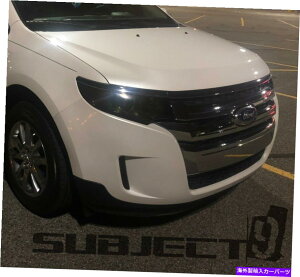 Headlight Covers 11-14�t�H�[�h�G�b�W�v���J�b�g�w�b�h���C�g�t�H�O���C�g�e�B���g�r�j�[���X���[�N�J�o�[�t�B����$ 5�����߂� 11-14 Ford Edge precut headlight foglight tint vinyl smoke covers film $5 refund�y���s