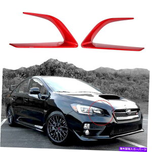Headlight Covers XoWRX STI 2015-2016tgwbhCgACgJo[yCgbh FOR SUBARU WRX STI 4th 2015-2016 Front Headlight Eye Trim Cover Painted Red