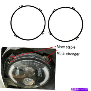 Headlight Covers 7 ''ۂwbhCgێOwbhvx[07-18W[vO[JK 7'' Round Headlight Retaining Ring Headlamp Bezel for 07-18 Jeep Wrangler JK
