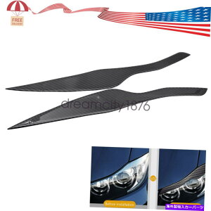 Headlight Covers J[{t@Co[wbhCĝ܂ԂJo[gfJ[tBbgBMW E90 E91 3V[Y Carbon Fiber Headlight Eyelid Cover Eyebrow Trim Decal Fits BMW E90 E91 3 Series
