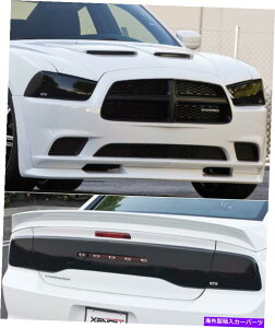 Headlight Covers tBbg11-14[dGTSX[NwbhCge[CgJbgAEgZ^[plJo[5pc Fits 11-14 Charger GTS Smoke Headlight Taillight Cut-Out Center Panel Covers 5pc