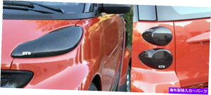 Headlight Covers tBbg08-15X}[gJ[tH[gEgtsANX[NwbhCge[CgJo[6pcZbg Fits 08-15 Smart Car Fortwo GTS Acrylic Smoke Headlight Taillight Covers 6pc Set