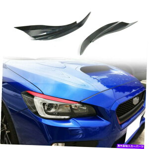 Headlight Covers XoWRX STI 4DtgACbh̔уwbhCgJo[ɍ킹ēh Painted Fit For Subaru WRX STI 4D Front Front Eyelids Eyebrow Headlight Cover
