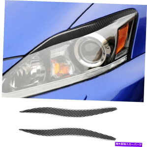Headlight Covers J[{t@Co[wbhCĝ܂ԂJo[уgNTXIS250 IS300 2006-2012 Carbon Fiber Headlight Eyelid Cover Eyebrow Trim For Lexus IS250 IS300 2006-2012