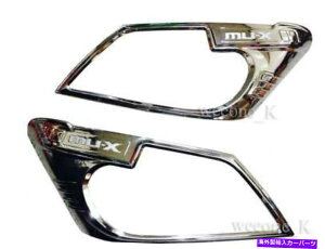 Headlight Covers �N�����w�b�h���C�g�T���E���h�J�o�[�J�o�[�g����v.2 forsuzumu-x mu x 2013 2014 2015 CHROME HEADLIGHT SURROUND COVER TRIM V.2 FOR ISUZU MU-X MU X 2013 2014 2015