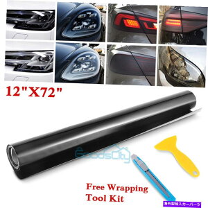 Headlight Covers J[wbhCge[CgtHOCgeBgtBbvXebJ[veN^[12 "x72" Car Headlight Taillight Fog Light Tint Film Wrap Sticker Protector 12"x72"