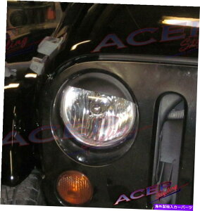 Headlight Covers �X�g�[�J�[�̂܂Ԃ���2007-2015�W�[�v�����O���[�w�b�h���C�g�J�o�[�ɓK�����܂� STALKER eyelids fits 2007-2015 Jeep Wrangler headlight covers�y���s�A���i�z