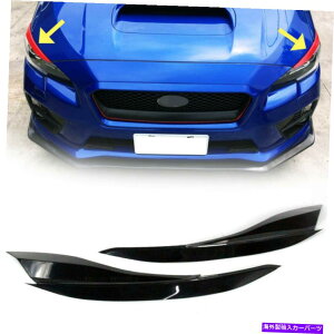 Headlight Covers XoWRX STItgV[vwbhCgJo[̂܂Ԃ2021 Painted Fit FOR SUBARU WRX STI Front Sharp Headlight Cover Eyelids Eyebrow 2021