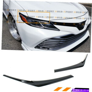 Headlight Covers 2018-2022g^Ĵ鍕wbhCĝ܂ԂACbhACuhJo[ FOR 2018-2022 TOYOTA CAMRY GLOSSY BLACK HEADLIGHT EYELID EYE LID COVER EYEBROWS