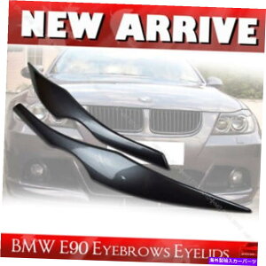 Headlight Covers BMW E90 3V[Y4DRZ_wbhCgACuÊ܂ԂJo[hA22ɓK Fit For BMW E90 3-SERIES 4DR Sedan Headlight Eyebrows Eyelids Cover Painted A22