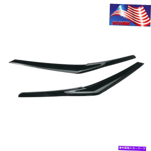 Headlight Covers wbhCĝ܂ԂACbhJo[ACu[Yg^J2018-2019̌̂鍕 Headlight Eyelid Eye Lid Cover Eyebrows Glossy Black For Toyota Camry 2018-2019