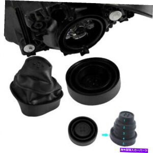 Headlight Covers 2x�����\�ȃJ�[�w�b�h���C�g�G���h�V�[���L���b�v�S���_�X�g�J�o�[�����v�n�E�W���O���g���t�B�b�g 2x Adjustable Car Headlight End Seal Cap Rubber Dust Cover Lamp Housing Retrofit�y���s�A���i