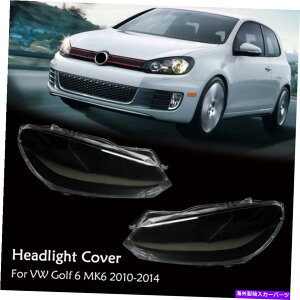 Headlight Covers VW Golf 6 MK6 2010-2014�w�b�h���C�g�N���A�����Y�����Y�J�o�[�� +�E�V�F�� For VW Golf 6 MK6 2010-2014 Headlight Clear Lens Lenses cover Left +Right Shell�y���s�A���i�z