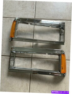 Headlight Covers �V�����y�A�V�{���[�J�v���X�w�b�h���C�g�N�����x�[��w/�^�[�������Y1981-1985 NEW PAIR Chevrolet Caprice Head Light Chrome Bezel W/ Turn Lens 1981 - 1985�y���s�A���i�z