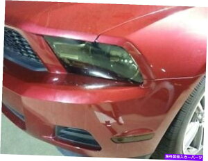 Headlight Covers 10-14�̃t�H�[�h�}�X�^���O�X���[�N�w�b�h���C�g�v���X���C�g�`���g�J�o�[�X���[�N�I�[�o�[���C FOR 10-14 FORD MUSTANG SMOKE HEAD LIGHT PRECUT TINT COVER SMOKED OVERLAYS�y���s�A���i�z