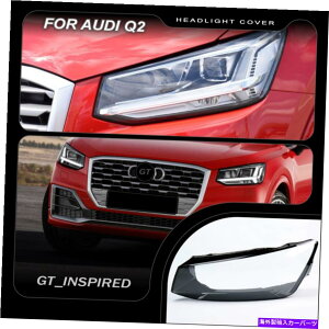 Headlight Covers �A�E�f�BQ2 Q2L GA 2017-2020�w�b�h���C�g�����Y�K���X�����J�o�[��+�E For Audi Q2 Q2L GA 2017-2020 Headlight Lens Glass Replacement Cover LEFT+RIGHT�y���s�A���i�z