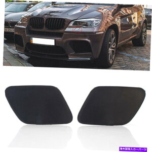 Headlight Covers �y�A�t�����g�o���p�[�w�b�h���C�g���b�V���[�m�Y���J�o�[�L���b�v�t�B�b�gBMW X5 E70 2006-2012 07 Pair Front Bumper Headlight Washer Nozzle Cover Cap Fit BMW X5 E70 2006-2012 07�y���s�A���i�z