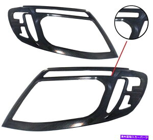 Headlight Covers J{ubN^tgwbhCgvJo[tH[hW[T6 2012-2014̃g CABON BLACK METAL FRONT HEADLIGHT LAMP COVER TRIM FOR FORD RANGER T6 2012-2014