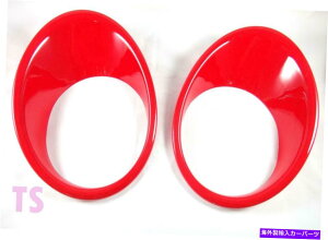 Headlight Covers YW[NF15 5hA2012-15̃zbgbhZbgtgwbhCgvJo[g HOT RED SET FRONT HEAD LIGHT LAMP COVER TRIM FOR NISSAN JUKE F15 5 DOOR 2012-15