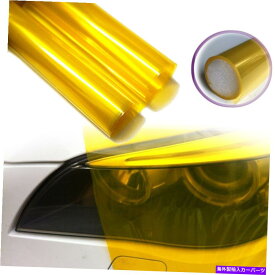 Headlight Covers 12x48 "光沢のある金色の黄色の煙ヘッドライトティントフォグライトサイドマーカービニールフィルム 12x48" Glossy Golden Yellow Smoke Headlight Tint Fog Light SideMarker Vinyl Film
