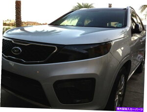 Headlight Covers 11-14̃\gwbhCgvXX[N`gJo[X[NI[o[C FOR 11-14 SORENTO HEADLIGHT PRECUT SMOKE TINT COVER SMOKED OVERLAYS