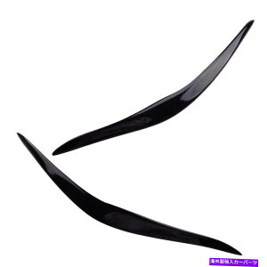 Headlight Covers 2PCS����̂��鍕���w�b�h���C�g�A�C�u���[�܂Ԃ��J�o�[����BMW F22 M2 14-18�ɓK���Ă��܂� 2Pcs Glossy Black Headlight Eyebrow Eyelid Cover Decor Fit For BMW F22 M2 14-18